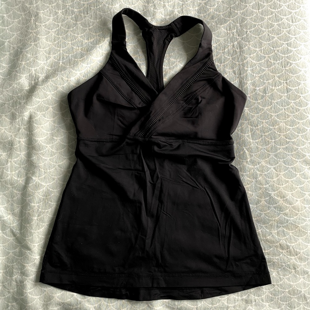 LULULEMON racerback tank with frill detail